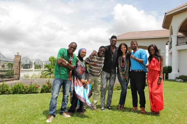Emmanuel Adebayor with Family