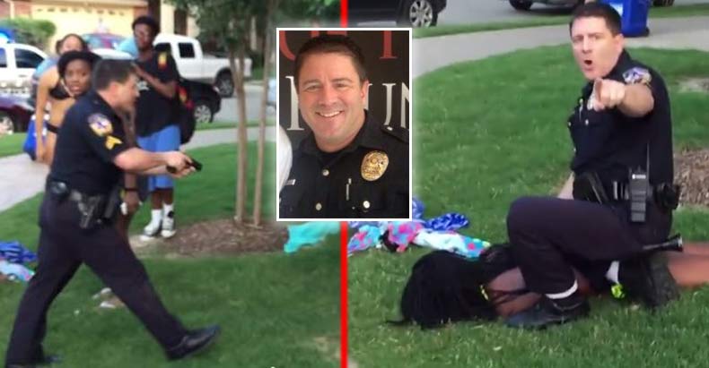 Cop Suspended for Brutalizing and Pulling Gun on Kids at Pool Party was Officer of the Year
