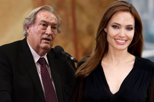 Angelina Jolie and Richard Leakey