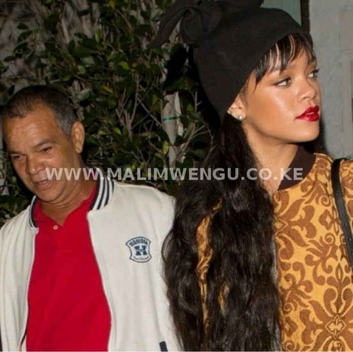 Rihanna with the dad