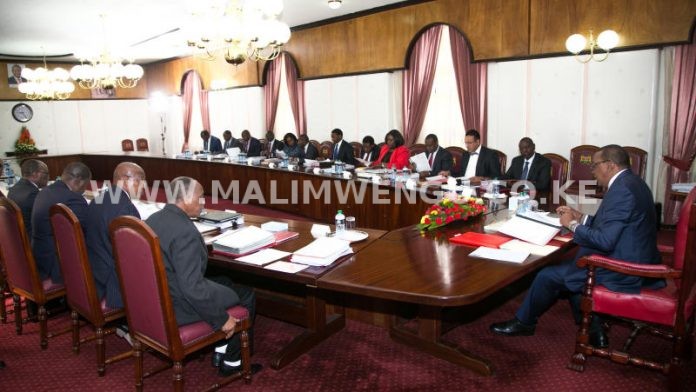 Uhuru and cabinet members
