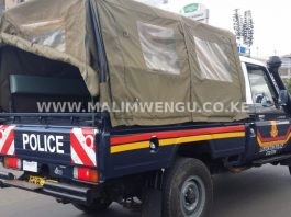 Kenya Police Vehicle x