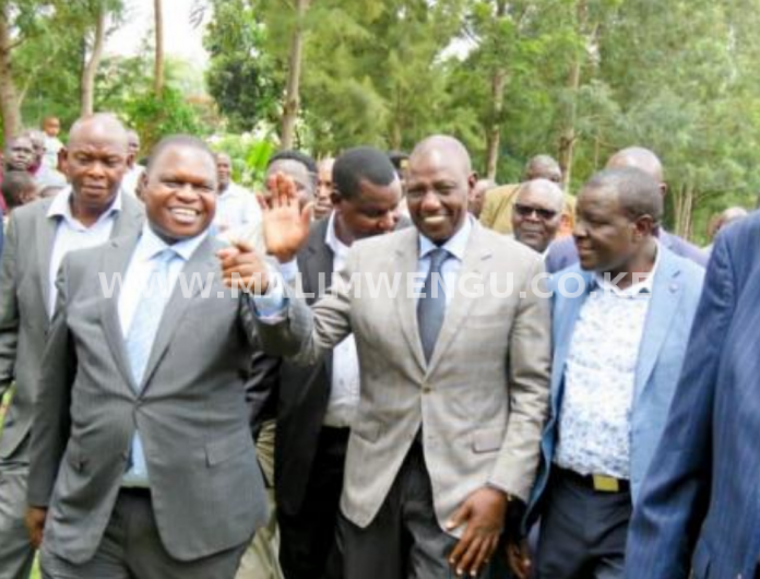 Kisii County Deputy Governor Joash Maangi alongside DP william Ruto in a past event