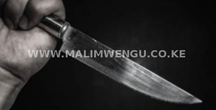 Image of persons holding knife